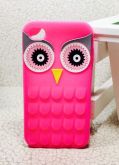Case 3D Coruja Pink iphone 4/4s