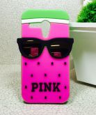 Case 3D Melancia Pink Moto G1