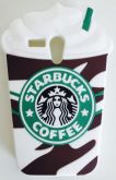 Case 3D Starbucks Marrom Moto G1