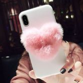 Case 3D Coração de Pelúcia iPhone XS Max