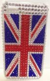 Case Bandeira Reino Unido Strass iPhone 4/4s