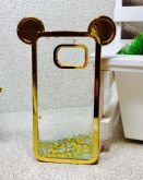 Case Água Glitter Orelha Gold Galaxy S7