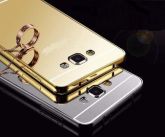 Case Espelhada Dourada Galaxy A7