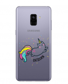 Case de Silicone Caticorn Galaxy A8 Plus