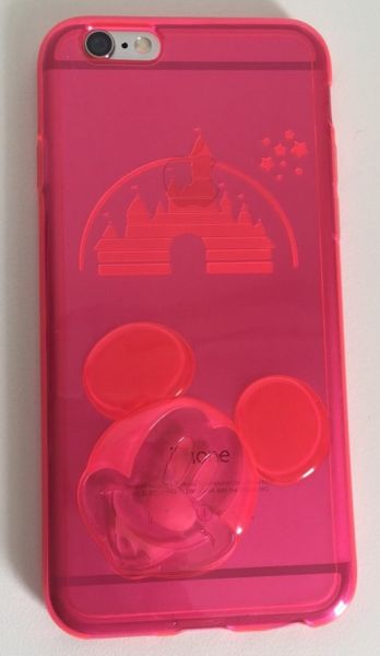 Case de Silicone 3D Disney Mickey Pink iPhone 4/4s