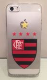 Case de Silicone Flamengo para iphone 5/5s/SE