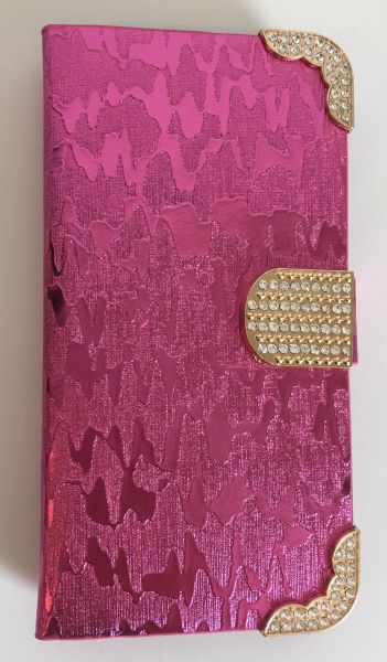 Case Carteira Luxo Rosa Moto G 2