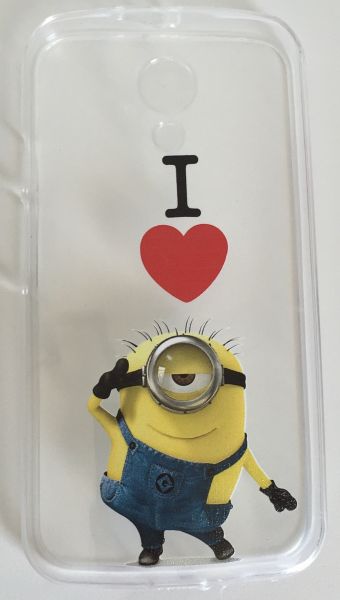 Case de Silicone I love Minions Moto G 2