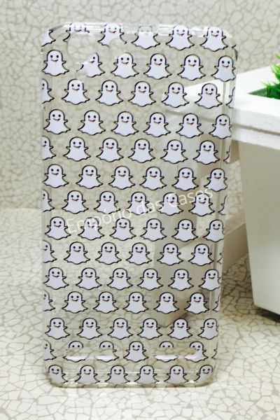 Case de Silicone Snapchat Fantasma Lenovo K5