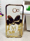 Case Luxo Minnie Dourado Galaxy A7 A720 2017