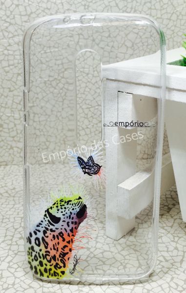 Case Exclusiva Empório - Leopardo Colorido by Sophie Moto G3