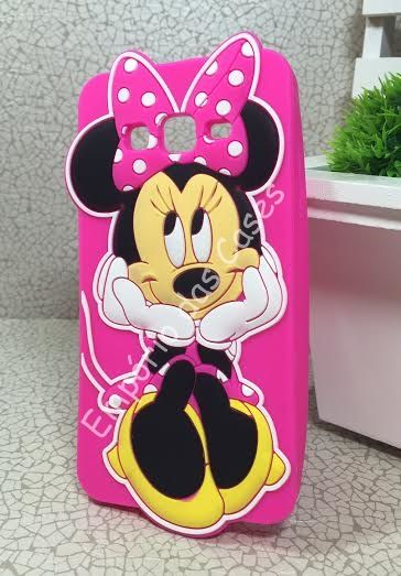 Case 3D Minnie Rosa Galaxy Gran Prime