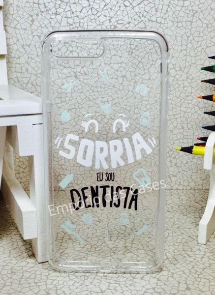 Case de Silicone Sorria Dentista iphone 7 plus