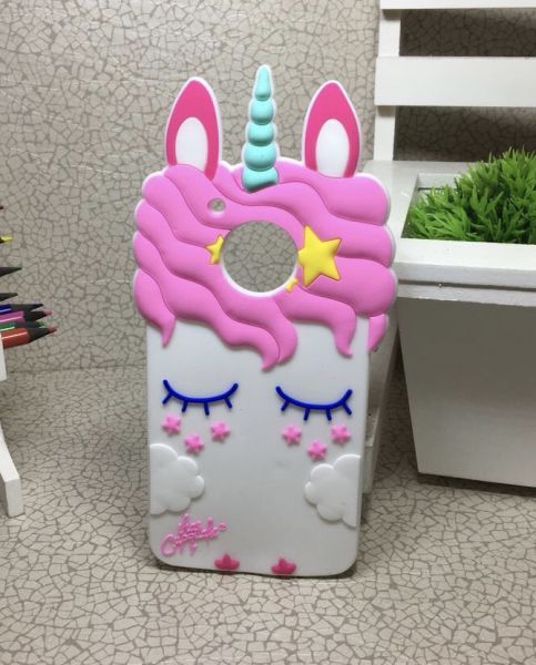 Case 3D Doce Unicórnio Branco Moto G5 / G5 Play