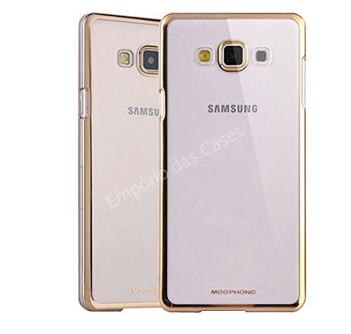 Case Glitter Bumper Dourado Galaxy J7