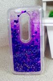 Case Água Glitter Star Roxo Moto G3