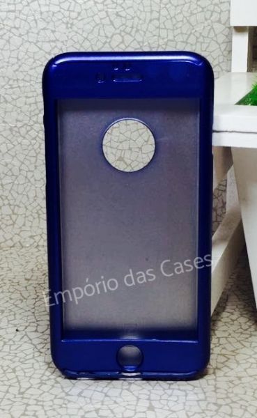 Case 360 Híbrida Luxo Azul iphone 6 plus/6s plus