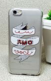 Case de Silicone Eu Amo Você iphone 6/6s