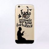 Case de Silicone Tudo posso iphone 5C
