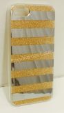 Case Espelhada com Glitter Dourado iPhone 5/5s/SE