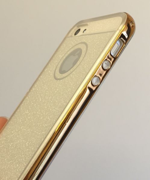 Case Glitter Bumper Dourado iphone 6 Plus/ 6s Plus