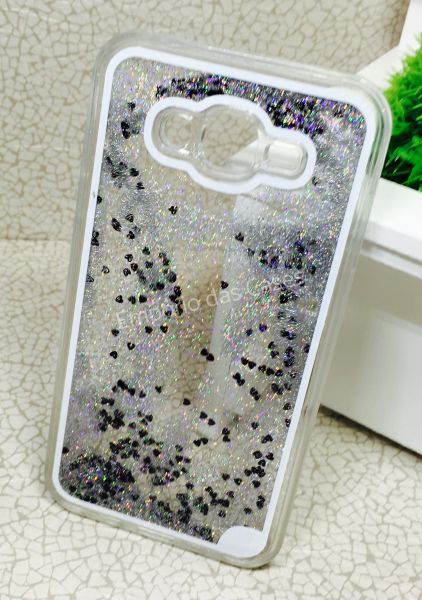 Case Água Glitter Star Prata Galaxy J7 J700