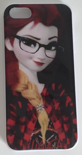 Case de Silicone Frozen Estiloso Elsa Mod3 iPhone 5/5s/SE
