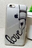 Case de Silicone Escrever Love iphone 6/6s