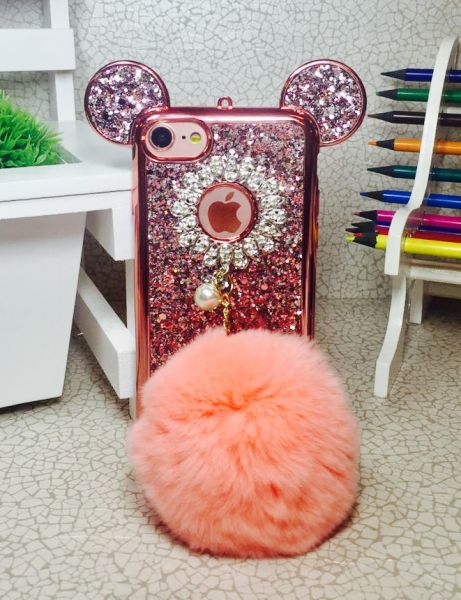 Case Minnie Luxo Pompom iPhone 7