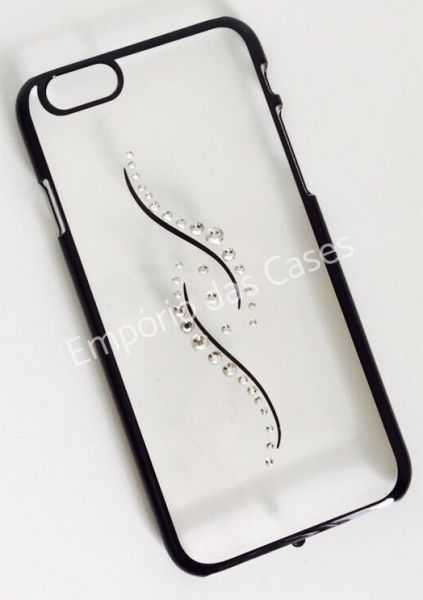 Case Luxuosa Strass Preto Mod.6 iphone 6/6s