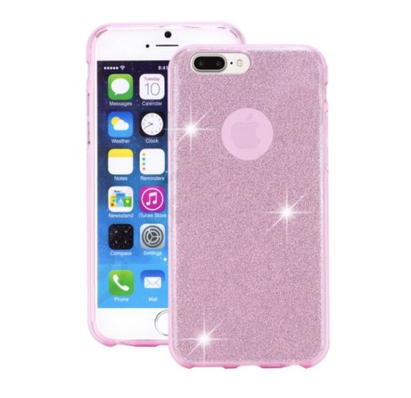 Case Brilhante Rosa iphone 7 plus