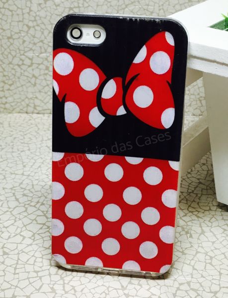 Case de Silicone Laço Minnie iphone 5/5s/SE