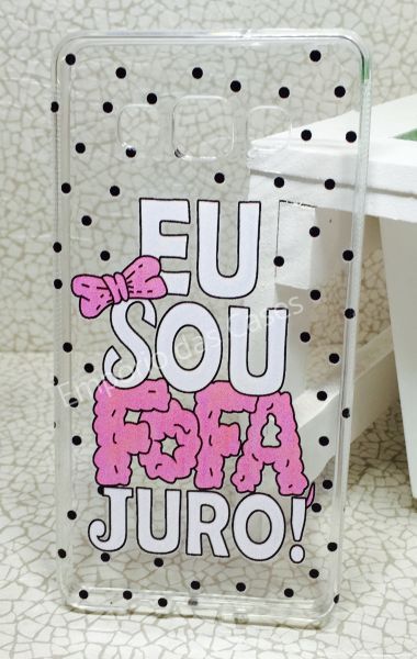 Case de Silicone Eu Sou Fofa Galaxy A5 A500