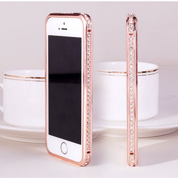 Case Bumper Strass Rose iPhone 5/5s/SE