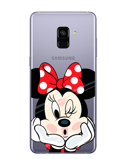 Case de Silicone Minnie Galaxy A8 Plus