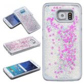 Case Água Glitter Star Prata Galaxy S6 Edge