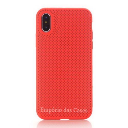 Case Respirável Vermelho iphone X