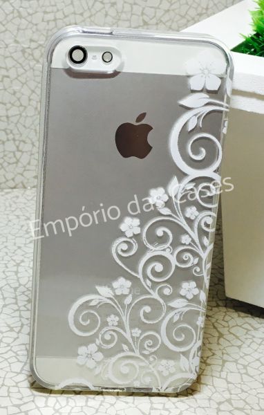 Case de Silicone Flores iphone 6/6s