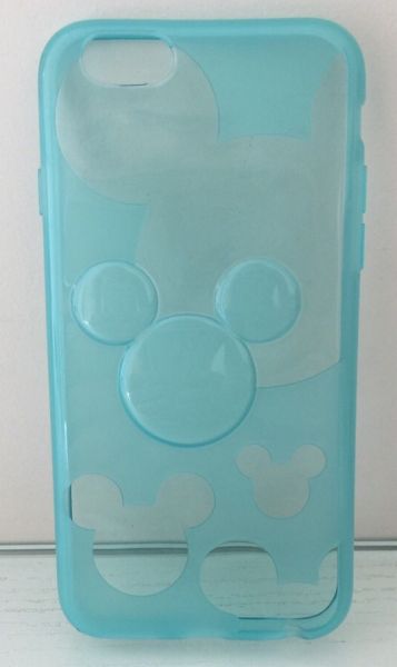 Case de Silicone Alto Relevo Mickey Azul iPhone 5/5S/SE