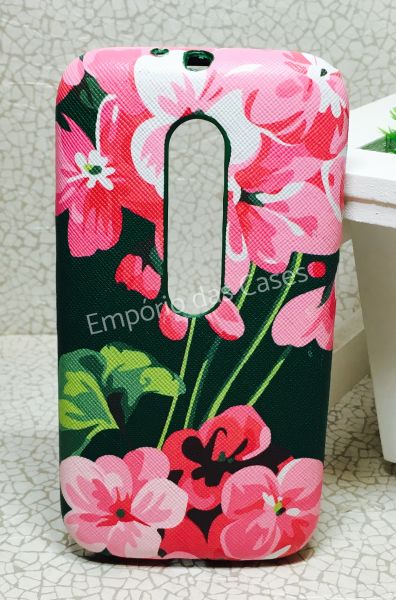 Case 3D Luxo Fashion Rosa Moto G3