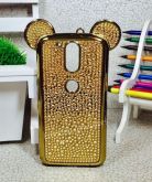 Case Minnie Orelha Luxo Dourada Moto G4 / G4 Plus