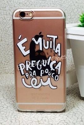 Case de Silicone Muita Preguiça iphone 6/6s