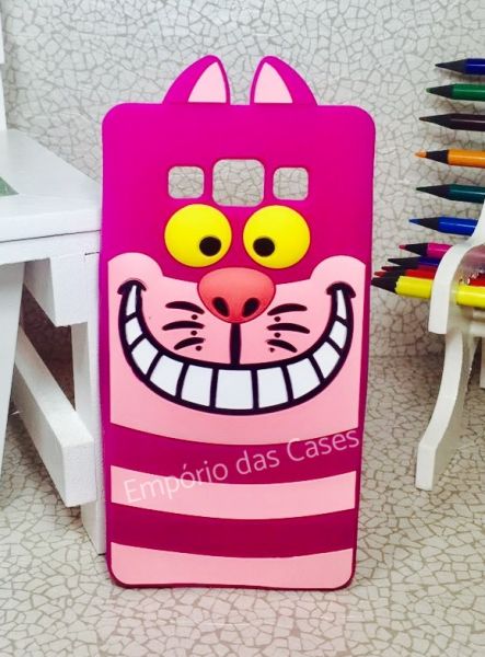 Case 3D Gato Cheshire Alice Galaxy A5 A500