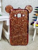 Case Minnie Luxo Orelha Strass Galaxy J5 J500