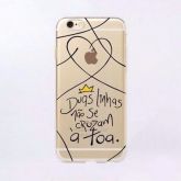 Case de Silicone Duas Linhas não se cruzam iphone 6/6s