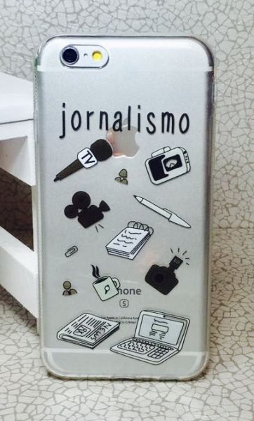 Case de Silicone Jornalismo Mod.2 iphone 6/6s