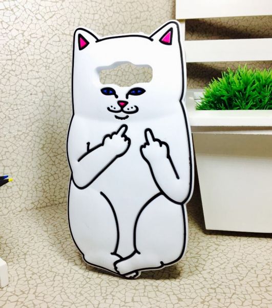 Case 3D Gatinho Indiscreto Galaxy E7