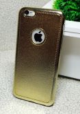 Case Flexível estilo Couro Dourado iphone 6 plus/6s plus