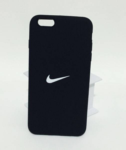 Case de Silicone Básica Nike Preto iphone 6/6s