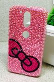 Case Strass Laço Hello Kitty Moto G4 / G4 Plus